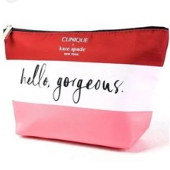 Kate Spade x Clinique ‘Hello Gorgeous’ Cosmetic Case / Toiletry Bag - Brand New! - Picture 1 of 1